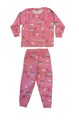 Polo pyjama de flanelle 2 pièces - rose