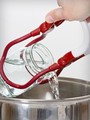 The jar lifter is designed for lifting canning jars out of boiling water