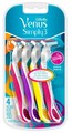 Venus Simply3 Disposable 4-count razors – Front of Package.


