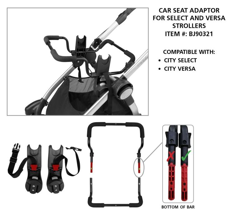 city select universal car seat adapter